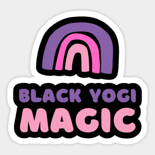 Black Yogi Magic Sticker